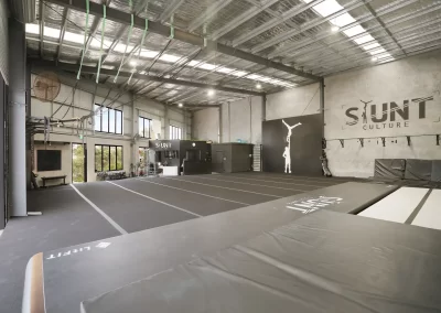 high ceilings in an industrial warehouse setting